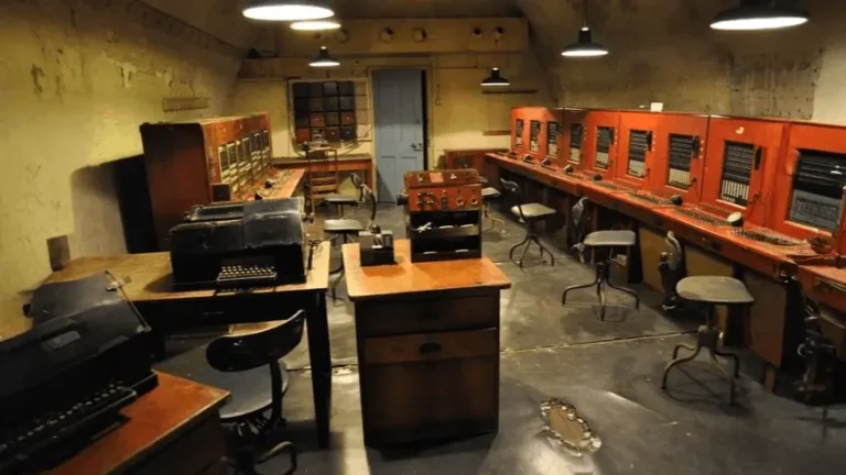 Historical planning room representing the history and evolution of backcasting methodology across 5 stages of strategic development