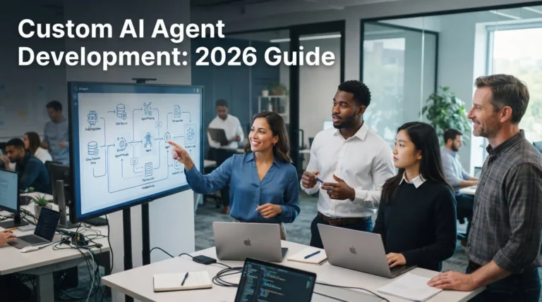 Engineers collaborating on AI wo