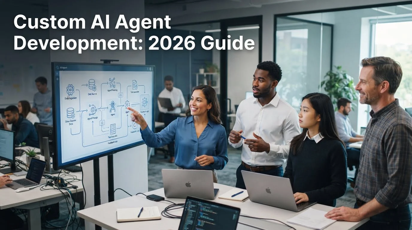 Engineers collaborating on AI wo