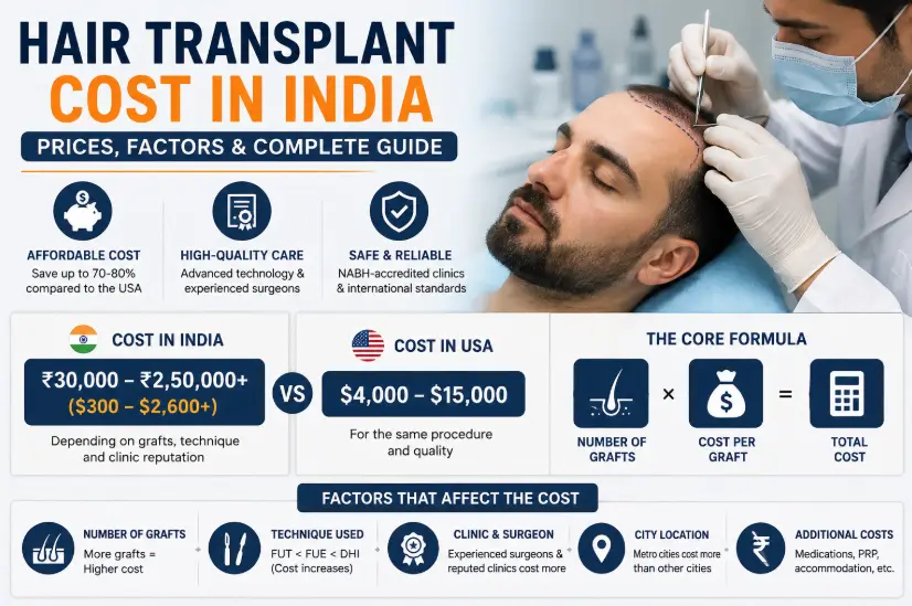 Hair Transplant Cost in India