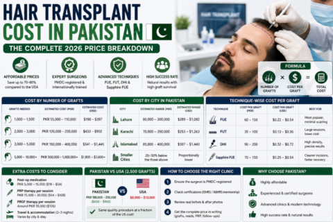 Hair Transplant Cost in Pakistan